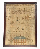 1812 NEEDLEWORK SAMPLER, ANN A