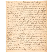 1813 LETTER DESCRIBES CAPTURE
