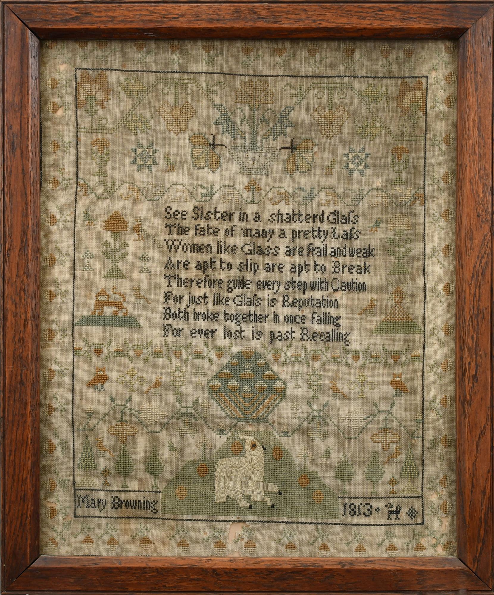 1813 MARY BROWNING NEEDLEWORK