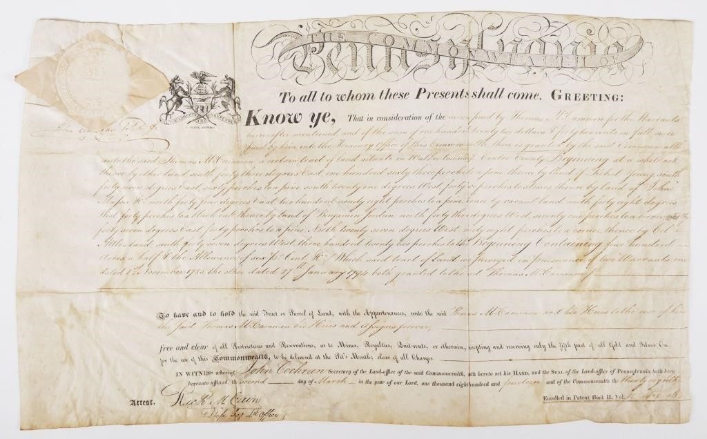 1814 PENNSYLVANIA LAND