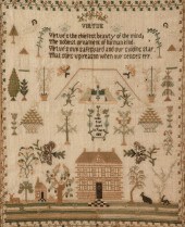 1815 signed needlework sampler