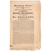 1817 MASSACHUSETTS ELECTION! F