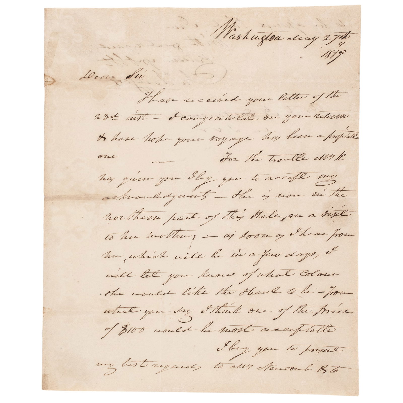 1819 COMMODORE JOHN ROGERS ALS,