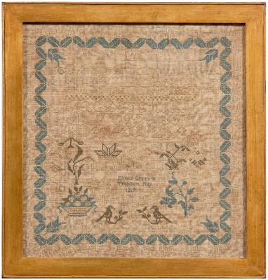 1819 New Jersey sampler, upper