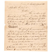 1820 LETTER AND BAD BANKNOTE R
