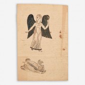 1820 PENNSYLVANIA FOLK ART ANG
