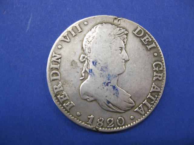 1820 Pillar Dollar 8 reales.
