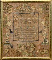 1821 BOOK RHYME SAMPLER, ANN K