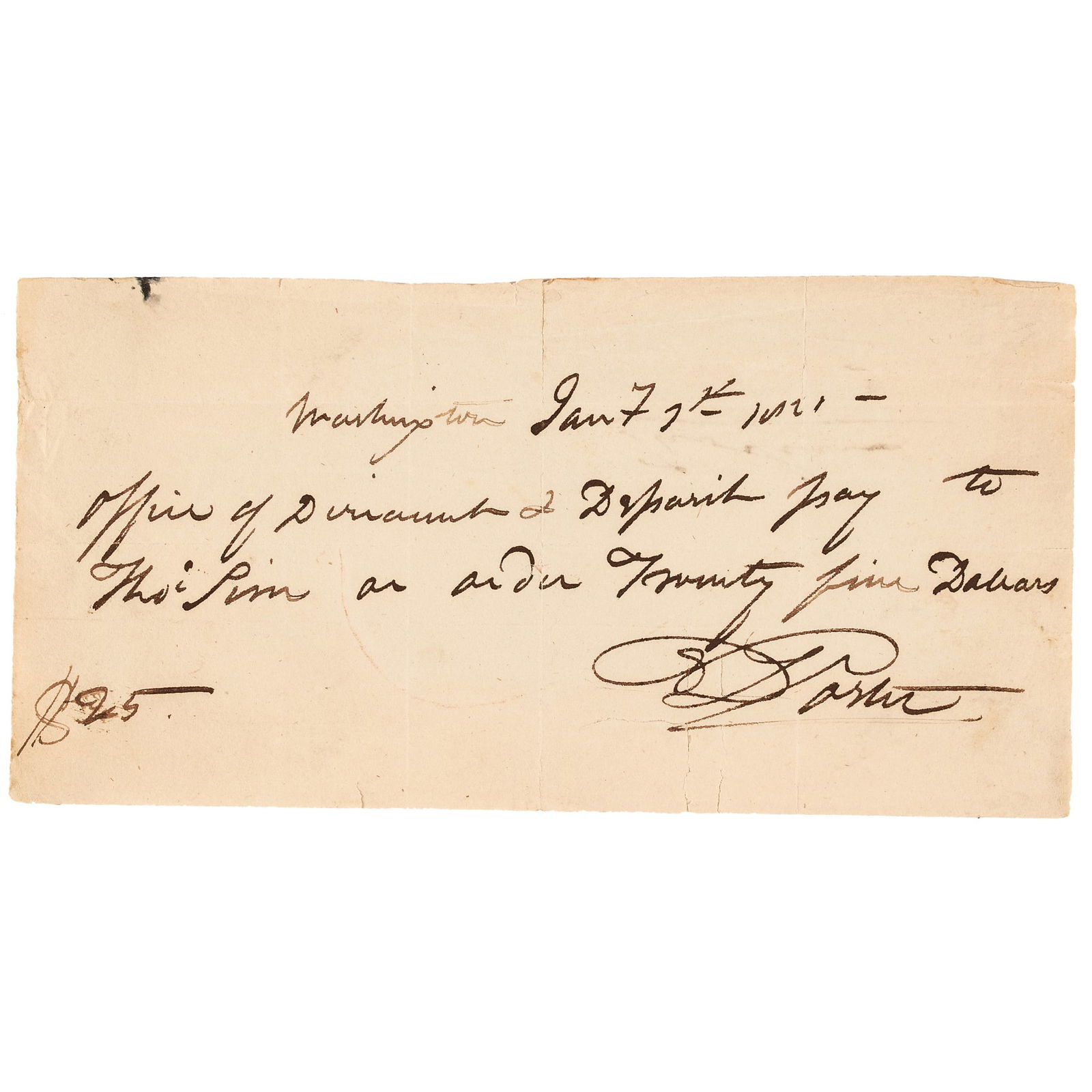1821 COMMODORE DAVID PORTER