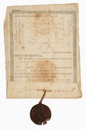 1821 Georgia land lottery gran