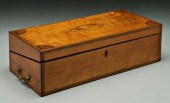 1821 lap desk, inlaid maple wi