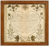 1821 Pennsylvania fraktur, cen