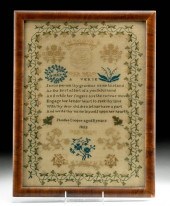 1822 AMERICAN NEEDLEPOINT SAMP