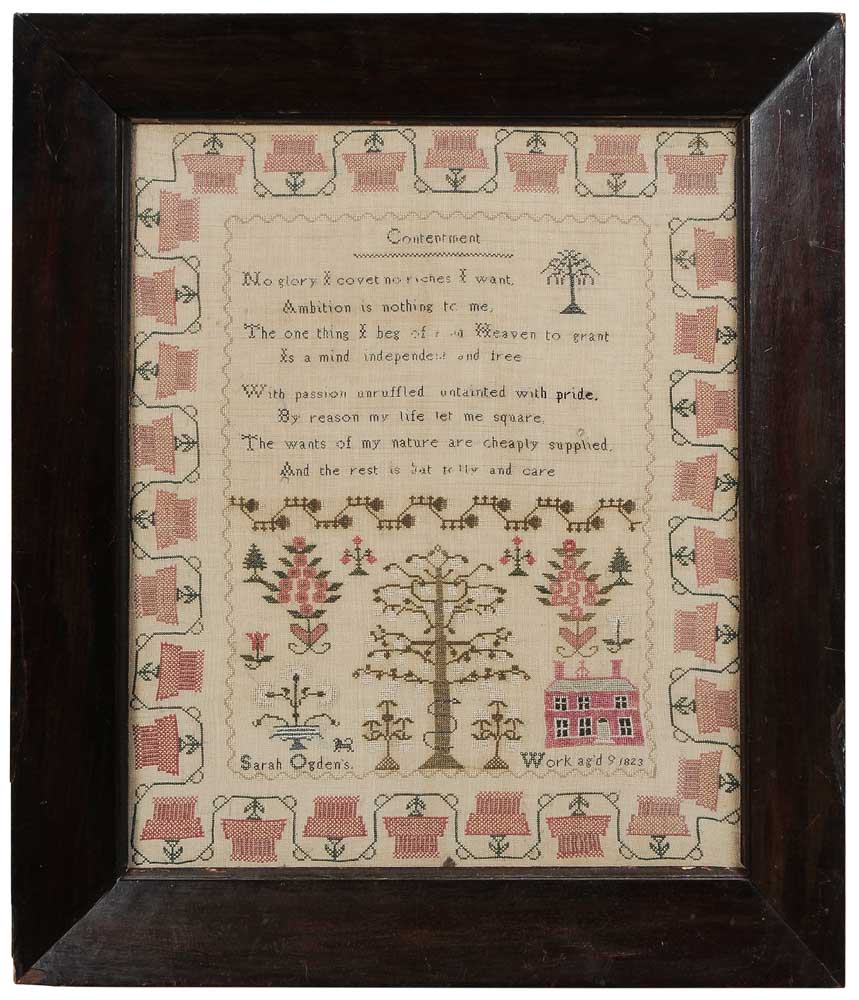 1823 Verse Needlework probably