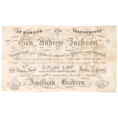 1824 ANDREW JACKSON HONORARY C