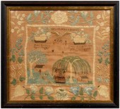 1825 American memorial sampler