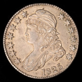 1825 CAPPED BUST HALF DOLLAR<b