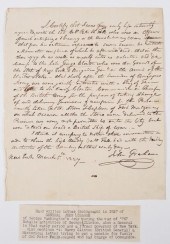 1827 LETTER REFERENCING THE RE