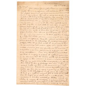 1828 LETTER TO A US SECRET AGE
