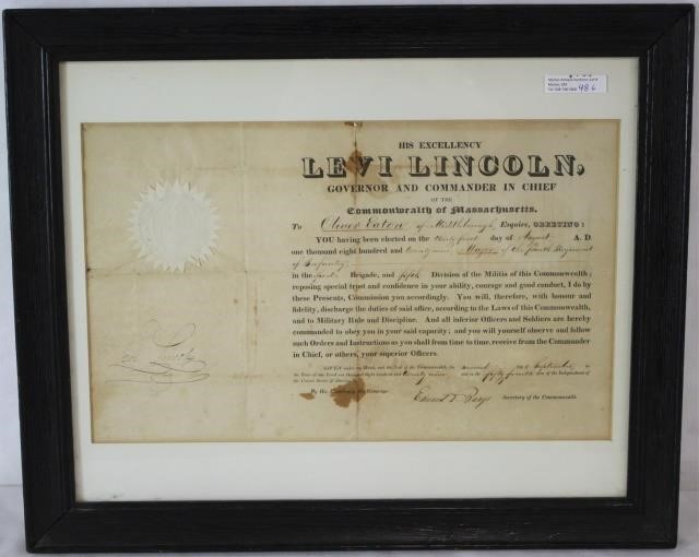 1829 COMMISSIONING DOCUMENT FROM