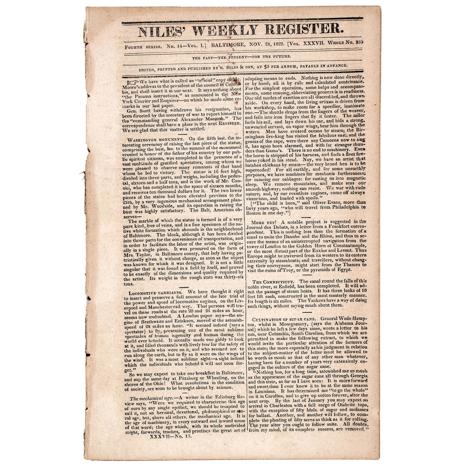 1829 THERE IS A REPORT THAT THE