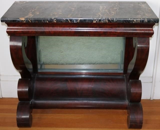 1830 AMERICAN EMPIRE PIER TABLE,