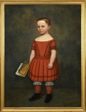 1830 AMERICAN SCHOOL FOLK PORT