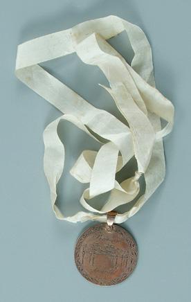 1830 gold pianoforte medal, obverse