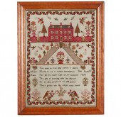 1830 SCHOOL GIRL SAMPLERFramed