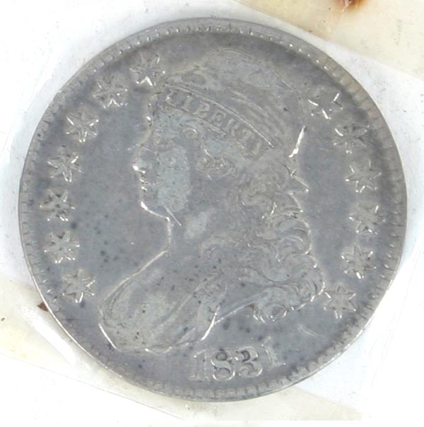 1831 Capped Bust Silver Half Dollar