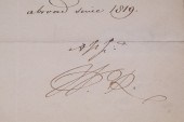 1831 MILTARY ORDER SIGNED BY K