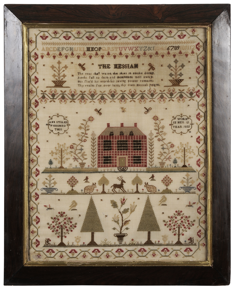1832 Schoolgirl Needlework British,