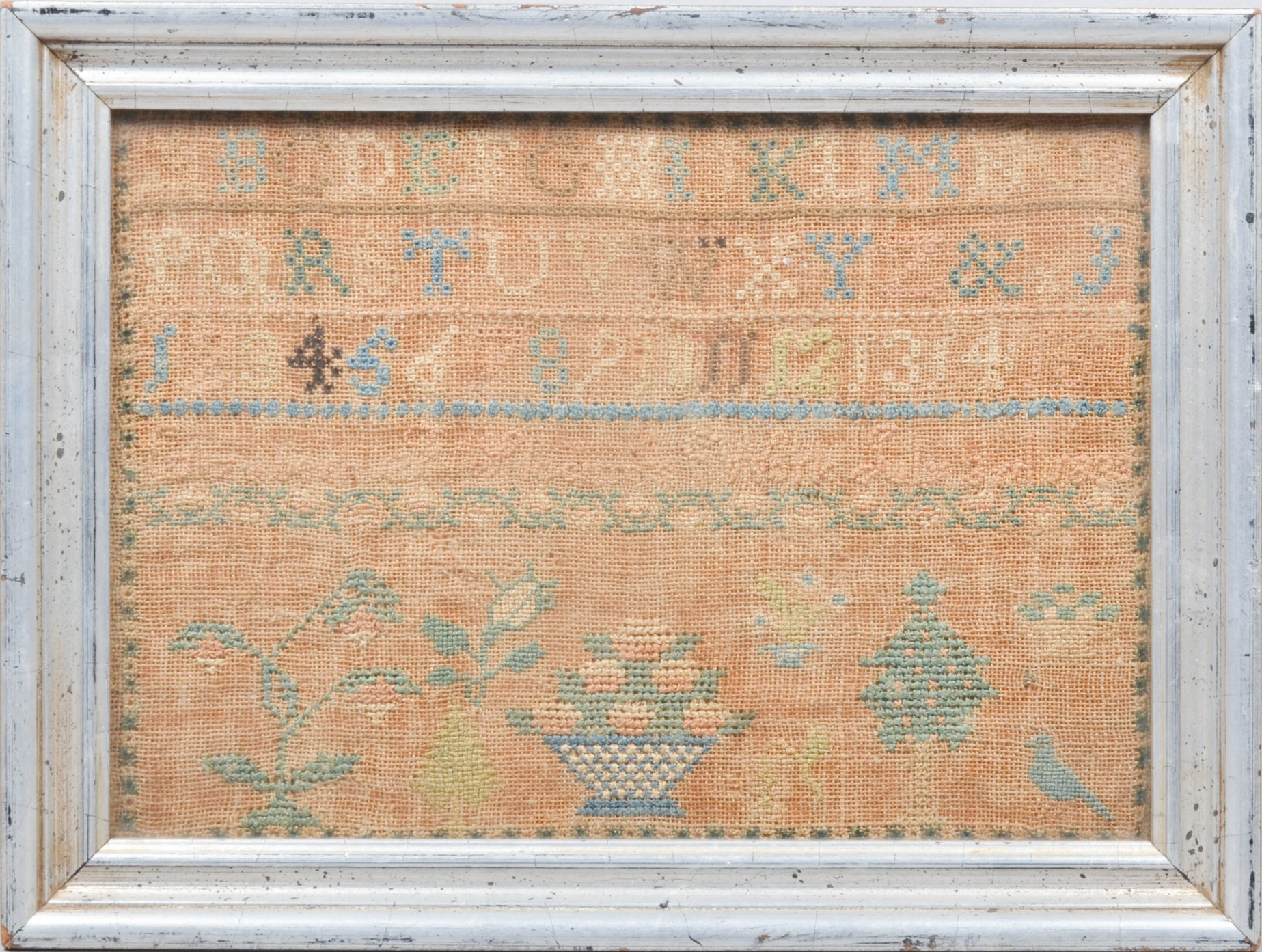 1833 Alphabet sampler, includes