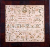 1833 Silk embroidered Ann Edwa