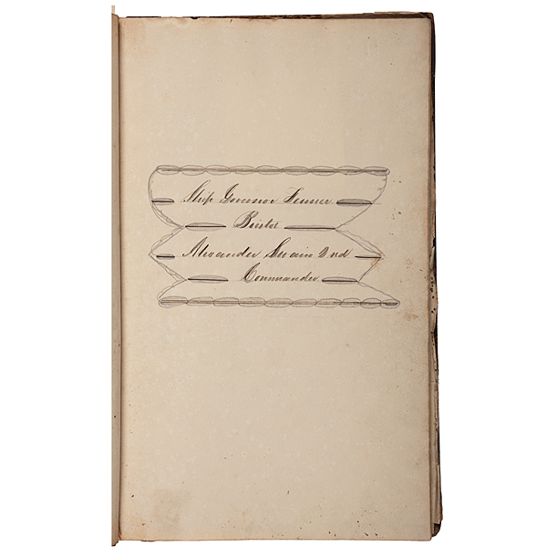 1834-1838 Whaling Ledger of Ship