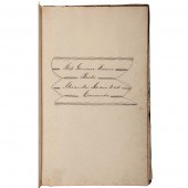 1834-1838 Whaling Ledger of Sh