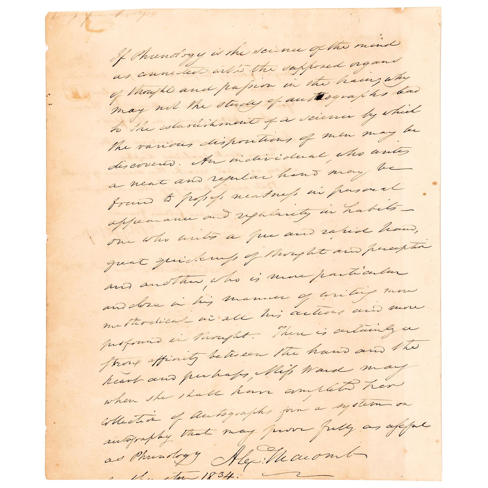 1834 ALEXANDER MACOMB + THOMAS