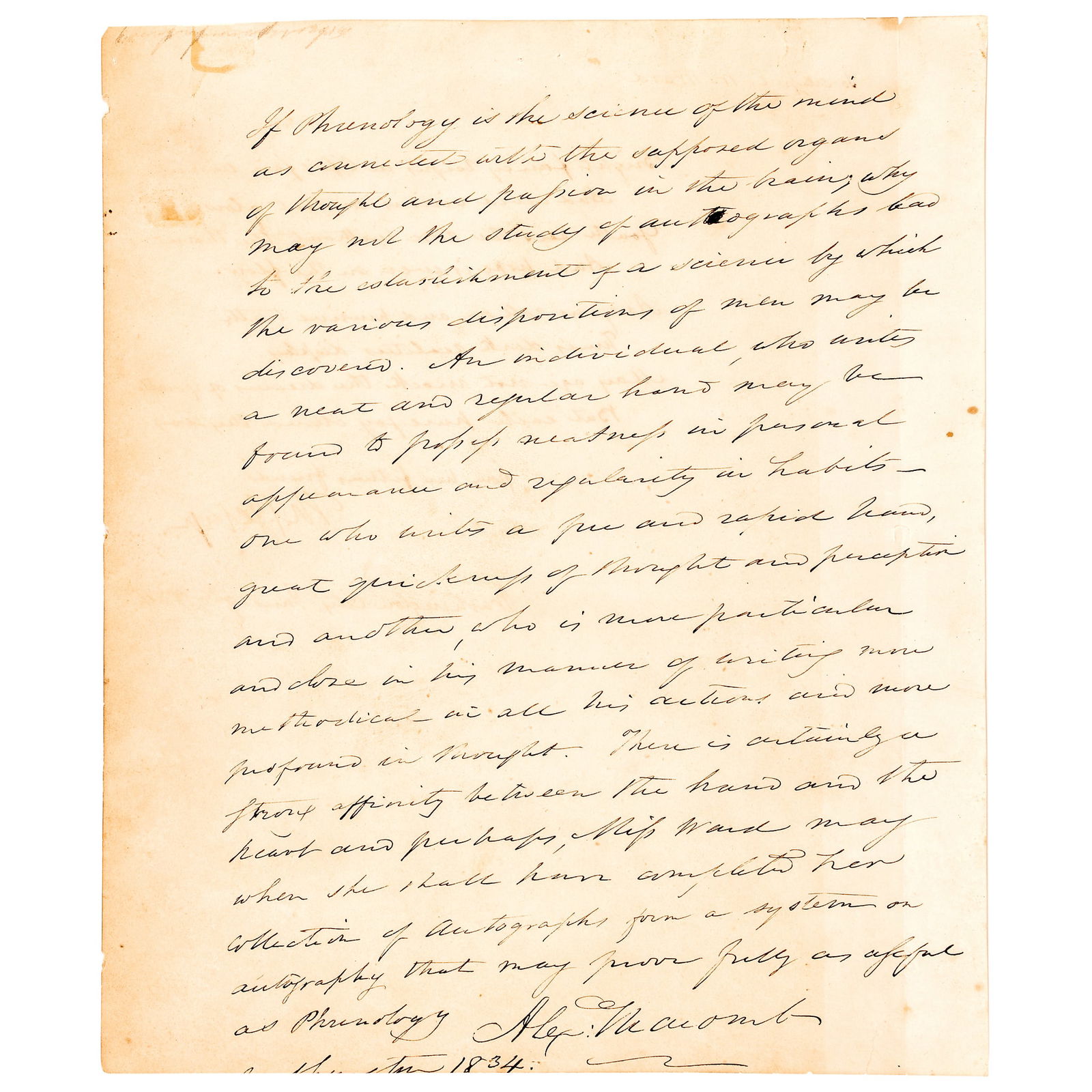 1834 ALEXANDER MACOMB + THOMAS