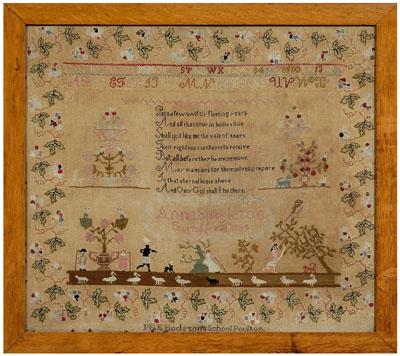 1834 British School sampler,