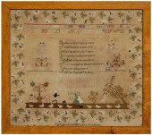 1834 British School sampler, l