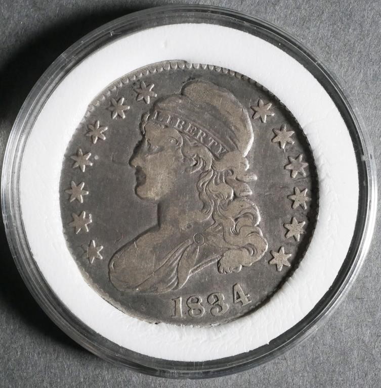 1834 CAPPED BUST HALF DOLLAR