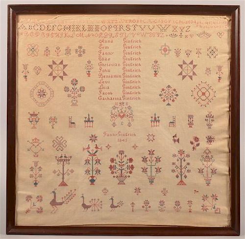 1834 MENNONITE CROSS STITCH