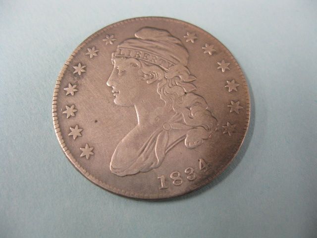 1834 U.S. Bust Half Dollar VF.