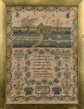 1835 NEEDLEWORK SAMPLER, CATHA