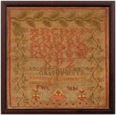 1836 alphabet sampler, nine-li