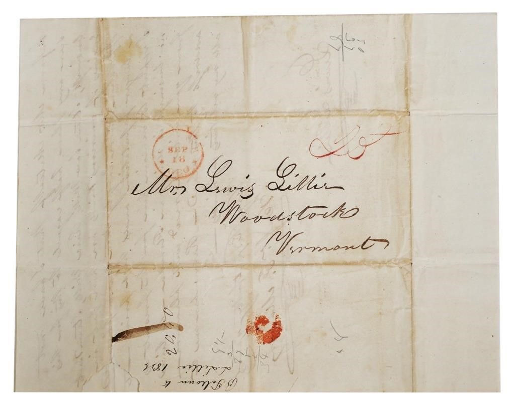 1836 GEORGIA LETTER RE INDIAN WARS,