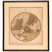 1836 HAND-COLORED MAP, COUNTRY