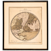 1836 HAND-COLORED MAP, COUNTRY