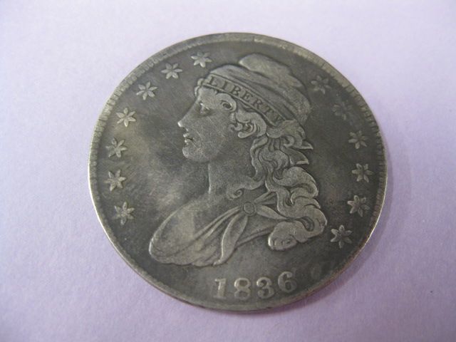 1836 U.S. Bust Half Dollar VF.