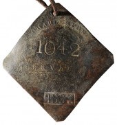 1837 Charleston Slave Tag shee